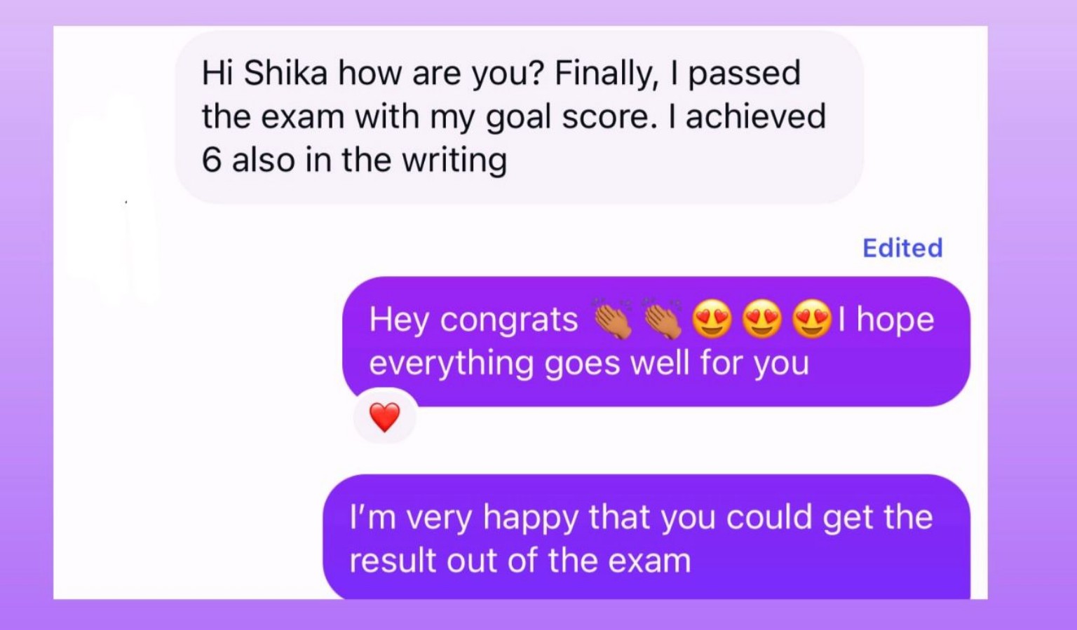 Exam goal achieved